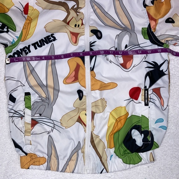 Looney tunes members only hooded zip windbreaker 10/12 unisex - Picture 3 of 7